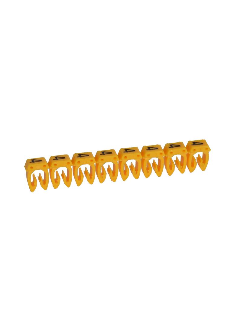 Oznacznik Żółty Cyfra Cab3 1,5-2,5 4 /1200Szt./ 038224 LEGRAND