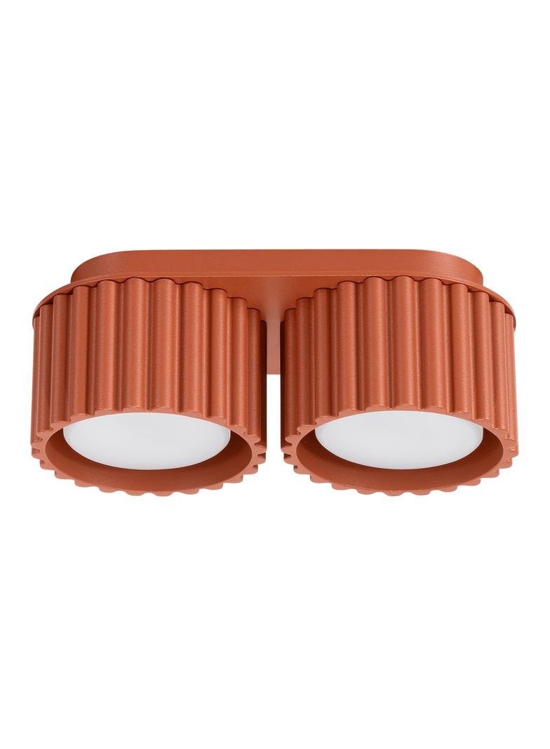 SOLLUX Plafon AURA 2 ochra czerwona Gx53 ; SL.1803