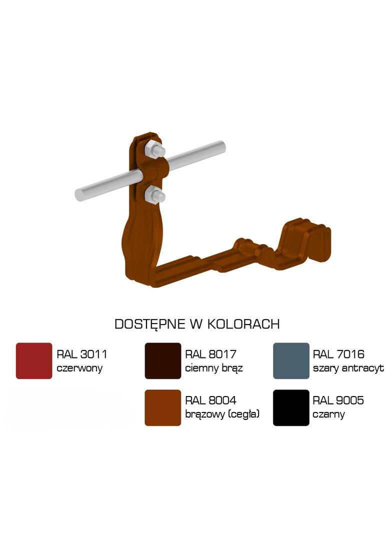 AN-27M/LA/-N Uchwyt dach.prof.skr.Z-śr. WZÓR4 H=10cm /LA/
