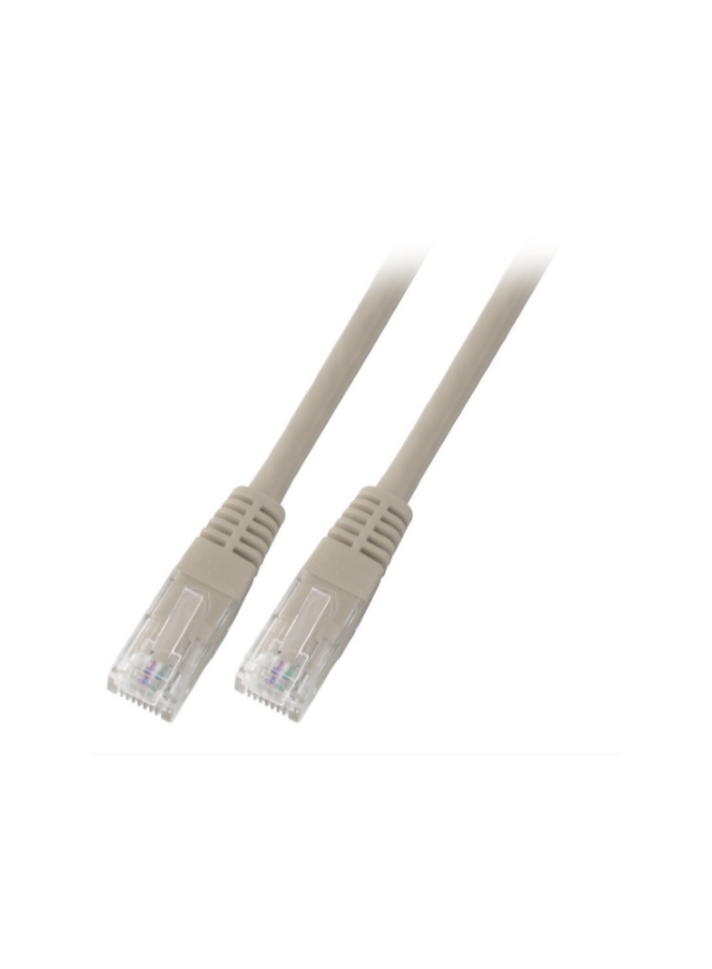 Patchcord RJ45 U/UTP kat. 5e PVC CCA szary 15m