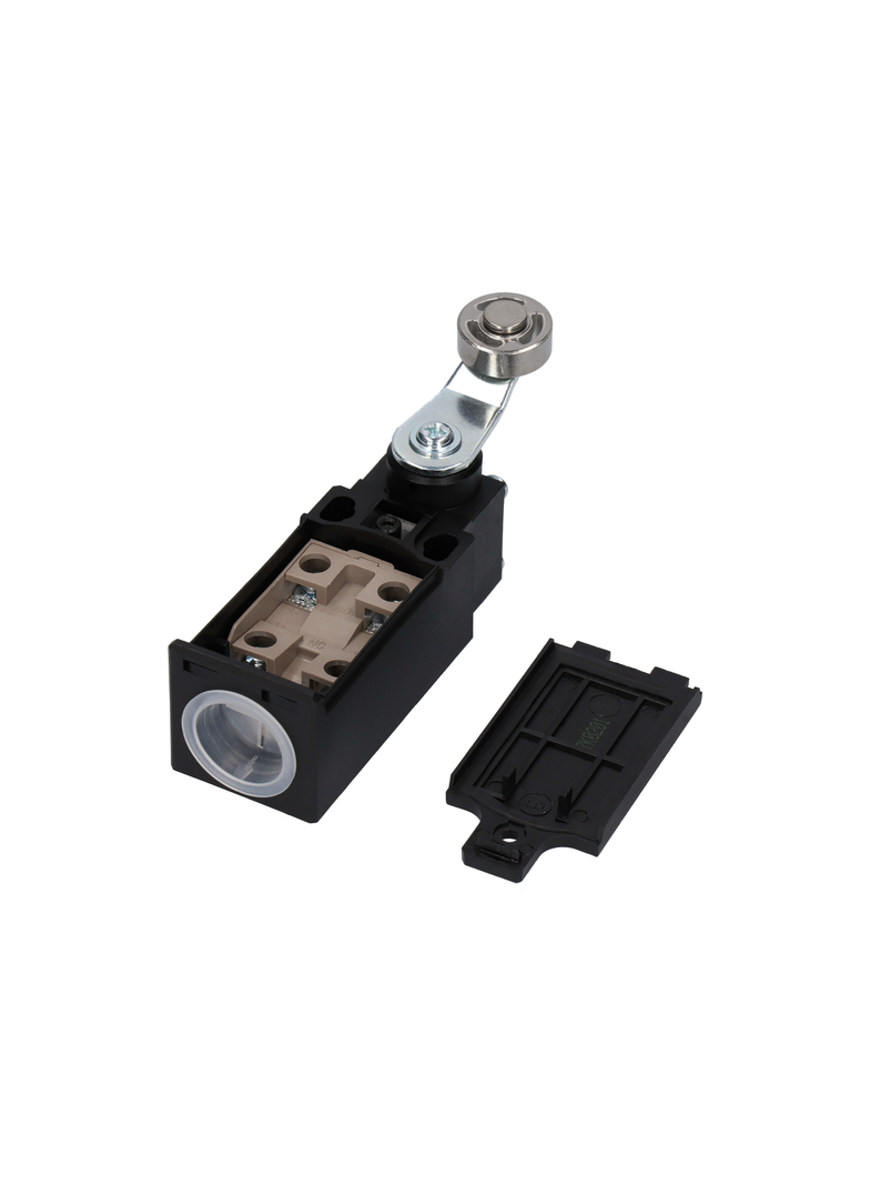 ŁĄCZNIK KRAŃCOWY (TWORZYWO) DŹWIGNIA Z ROLKĄ