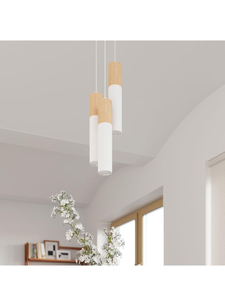Lampa wisząca PABLO 3P biała