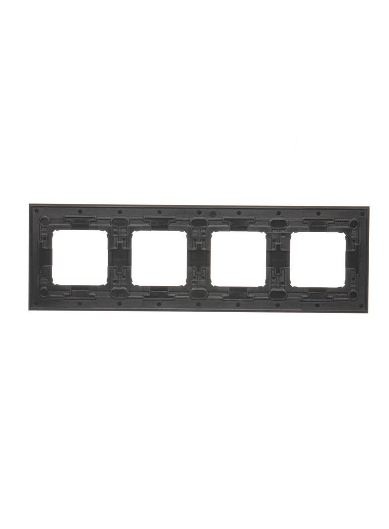Simon 54 Nature Ramka 4-krotna Nature-Metal INOX YIN IP20/IP44* (*IP44-należy zastosować zestaw uszczelek DUN4) DRN4/78 KONTAKT