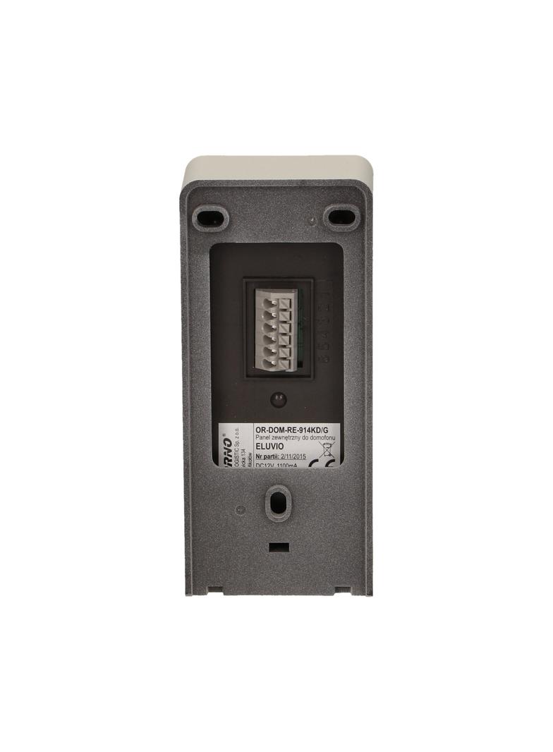Zestaw domofonowy jednorodzinny z interkomem bezsłuchawkowy szary ELUVIO INTERCOM OR-DOM-RE-920/G OR