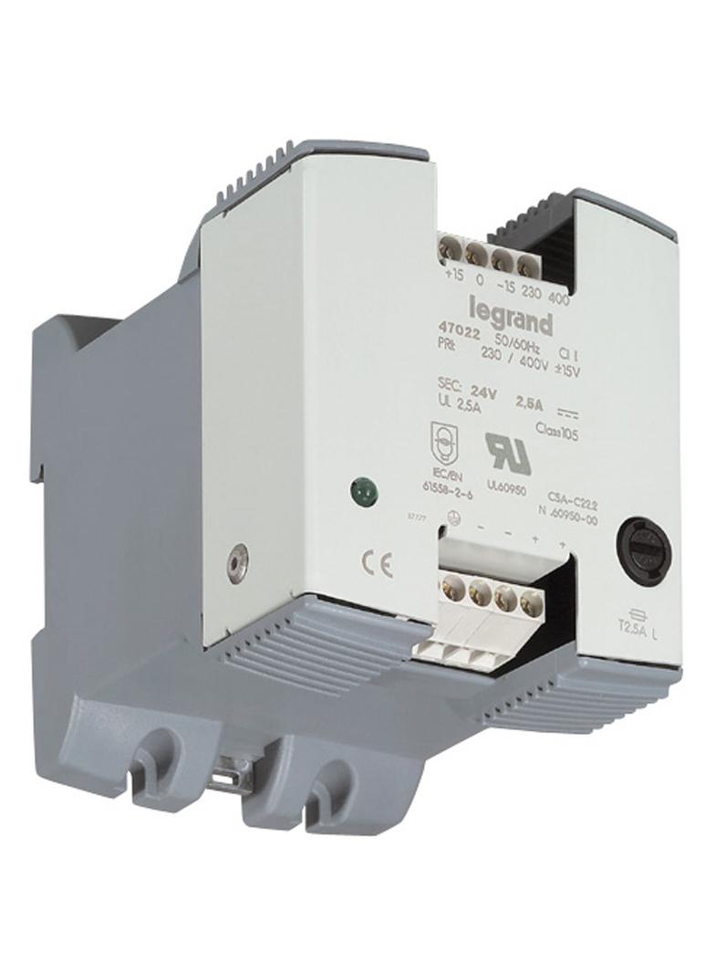 ZASILACZ JEDNOFAZOWY Z FILTREM 230-400 V/24 V 2,5 A, Legrand