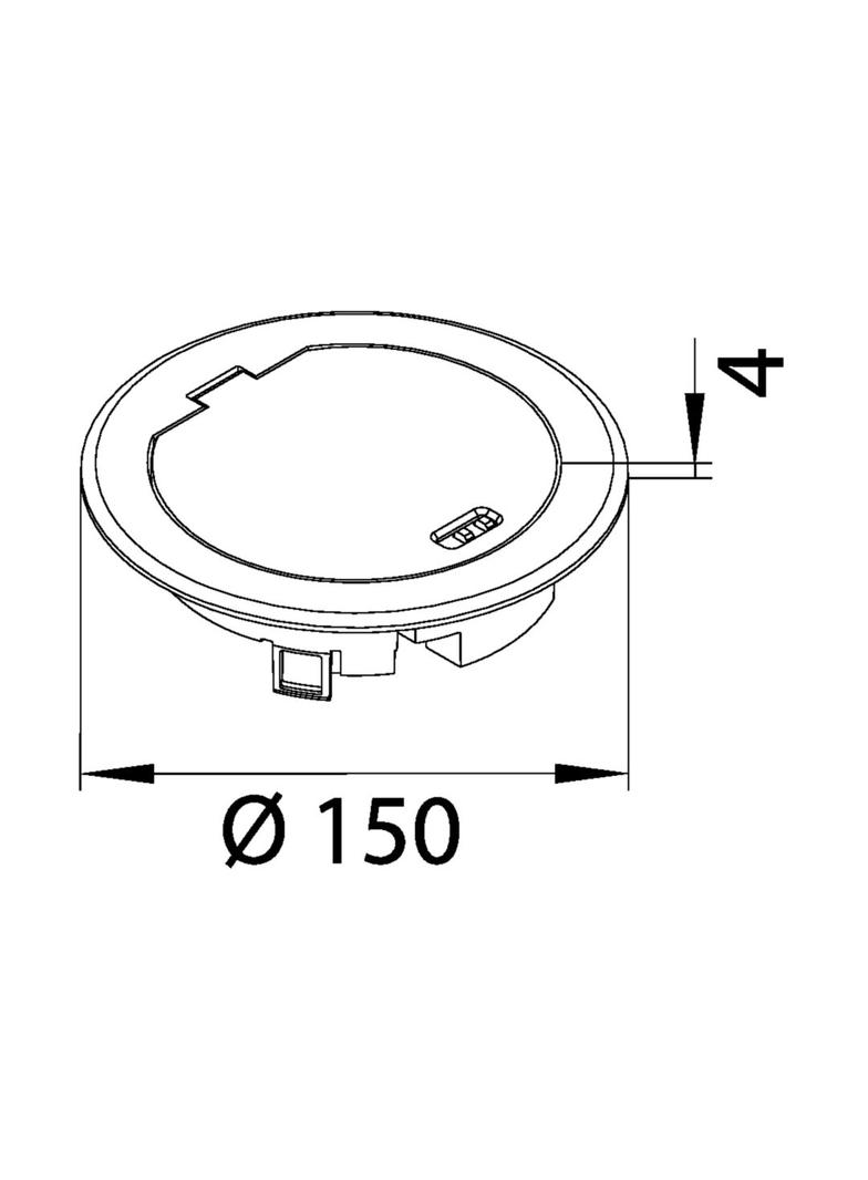 tehalit.VE-EE Pokrywa uchylna do p.instalacyjnej R02 o.cynkowy mosiądz