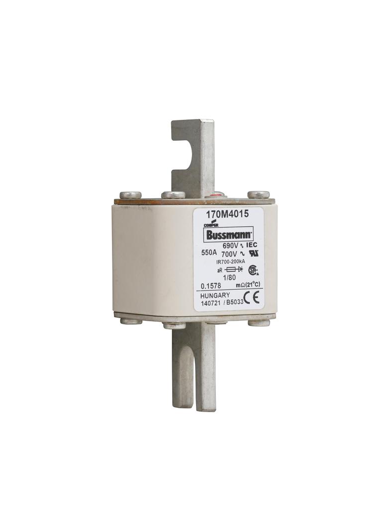 550A 690V 1/80 aR INDICATOR FUSE Wkładka szybka 550A AC 690V DIN 1 53x53x108 mm aR DIN, 170M4015 EAT