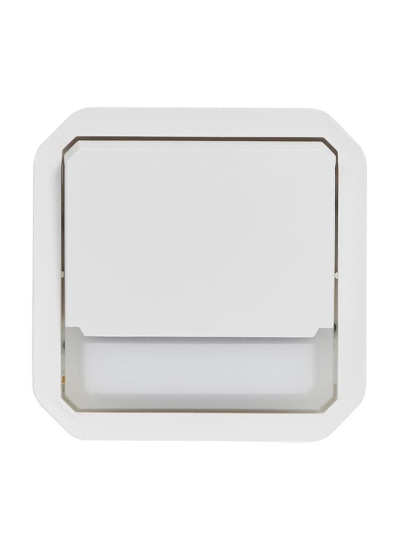 NOWE PLEXO - PRZY. NO/NC PODŚWI. Z UCHWYT ETY. MECHANIZM. 10A- 250V~ BIAŁY