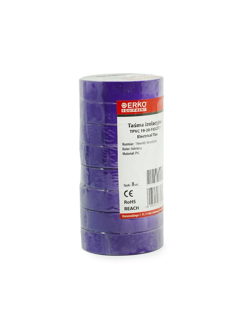 Taśma izolacyjna 19/20 FIOLET /opk=8szt./ TPVC_19-20-FIOLET/1 ERKO