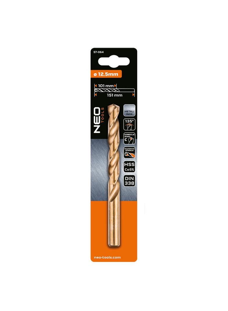 Wiertło do metalu HSS-Co 12,5mm GRAPHITE 57H064 GTX 57-064 GTX Poland