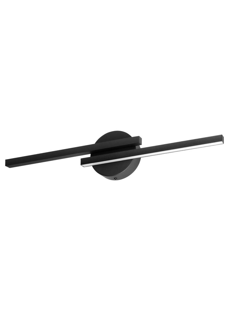 TEKANO LED 14W, lampa nad lustro, 1540lm, 4000K, IP44, dł. 55 cm, aluminium, czarna
