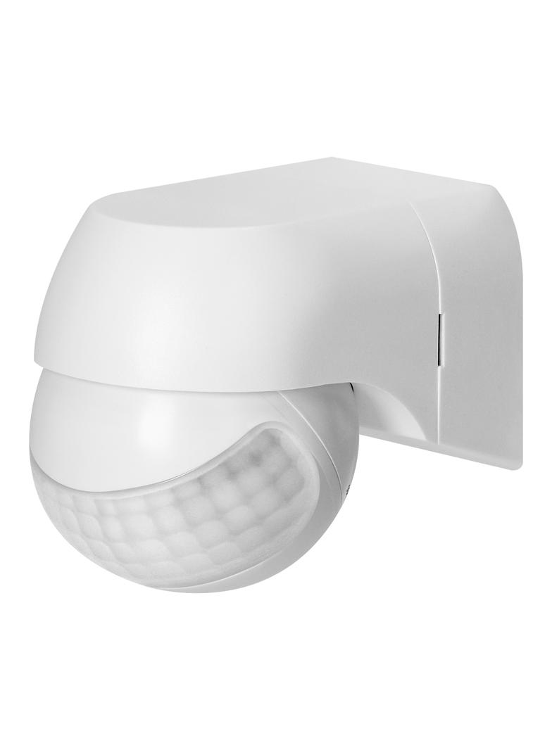 Czujnik ruchu 180° IP44, 800W, max 15m, mini, biały