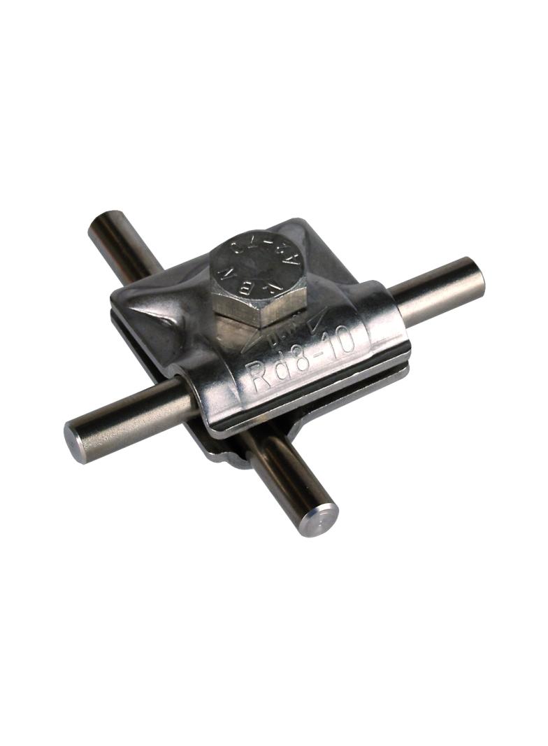 Zacisk uniwersalny MV do drutu 8-10 mm, stal nierdzewna NIRO