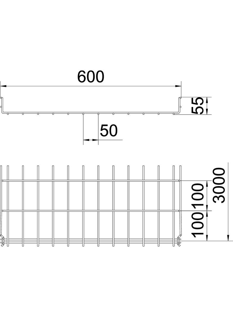 GRM 55/600, KORYTKO SIATKOWE GRM