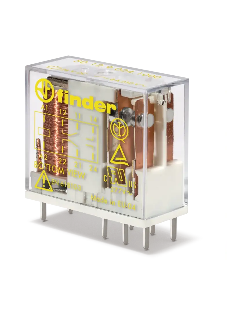 Przekaźnik miniaturowy z mechanicznie sprzężonymi zestykami 2 P; 8A; 110V DC, 50.12.9.110.5000