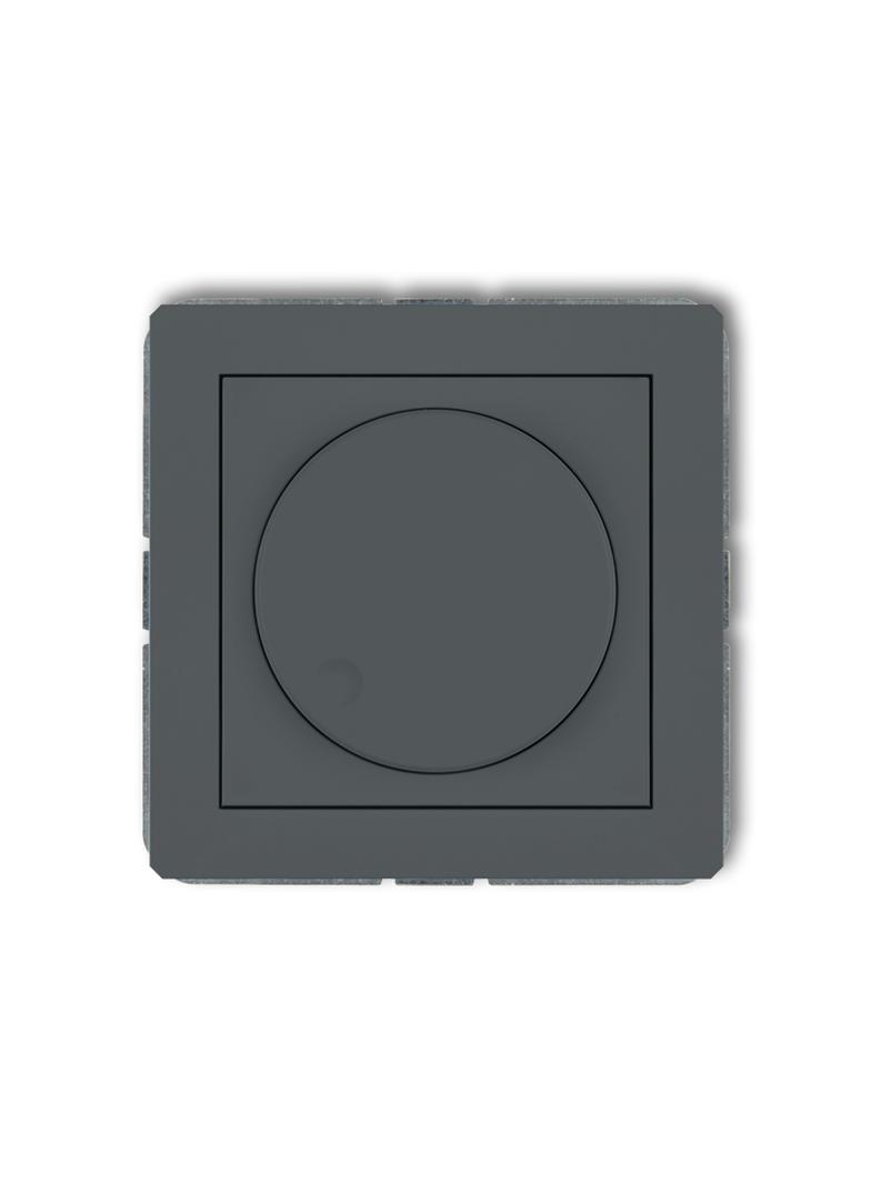 DECO Mechanizm elektronicznego regulatora oświetlenia przyciskowo-obrotowego grafitowy mat
