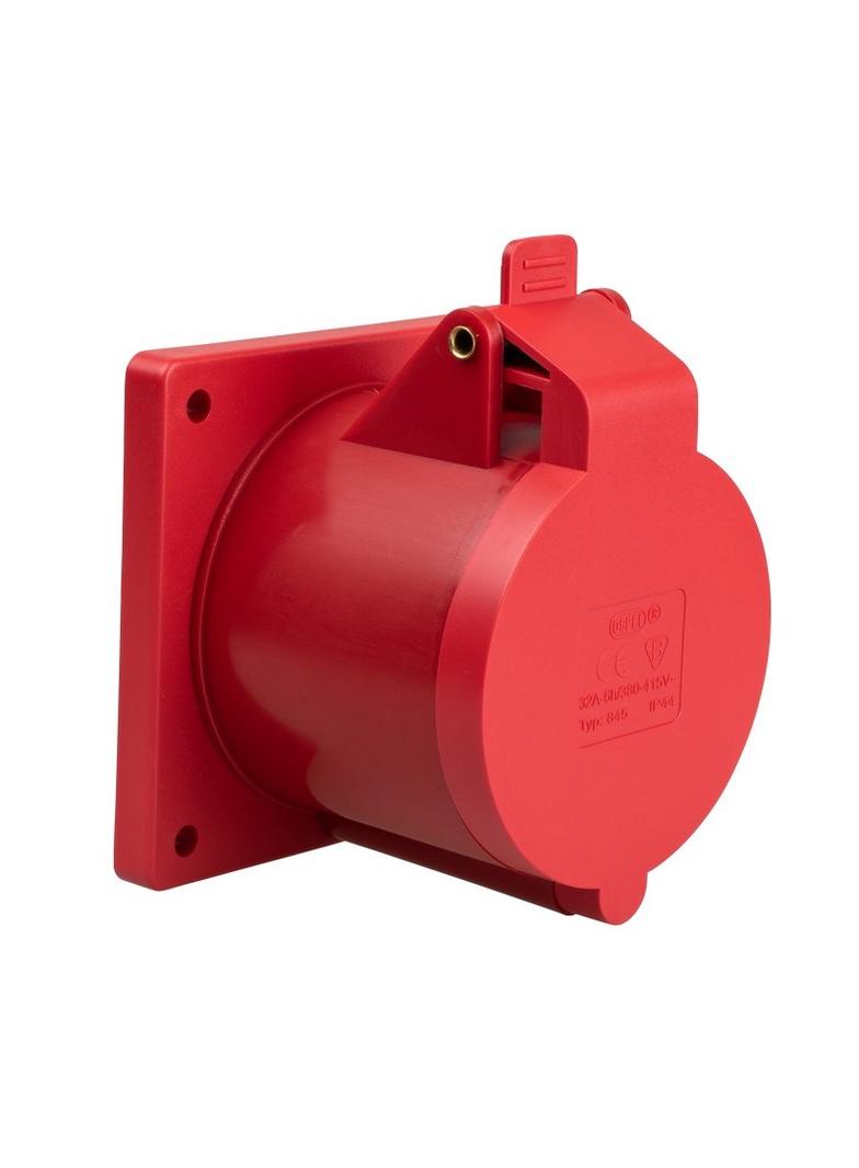 Gniazdo siłowe do wbudowania 32A 3P + N + uziemienie