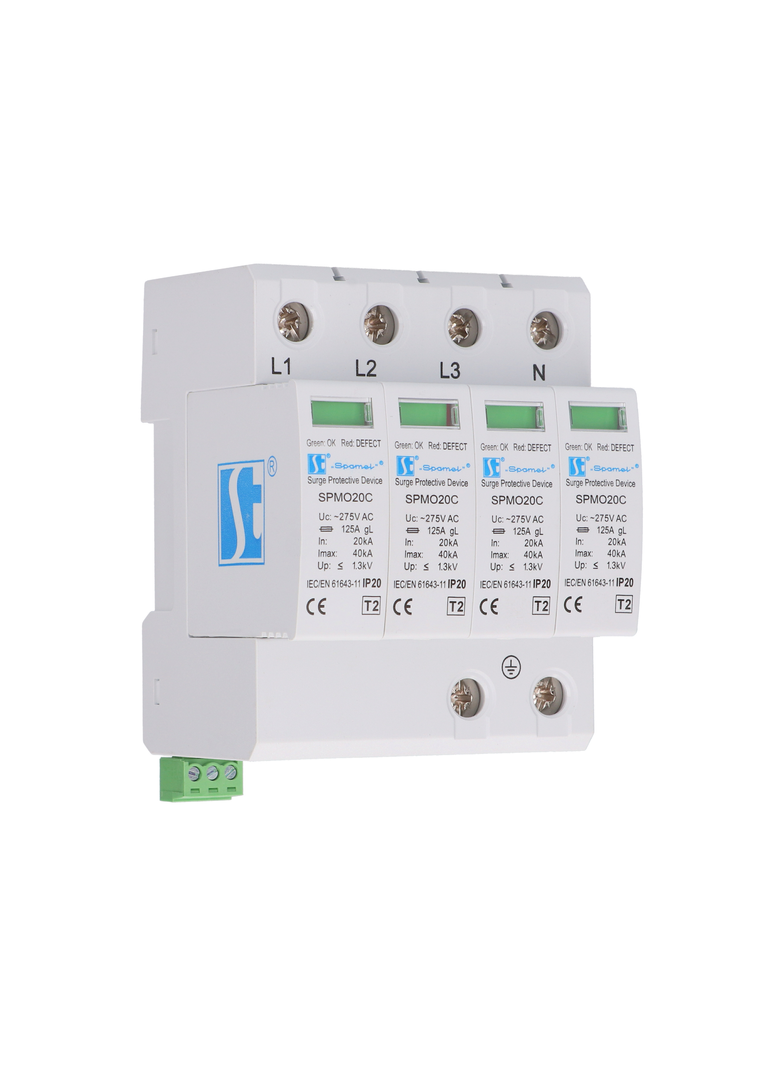 Warystorowy ogranicznik przepięć typ 2 (klasa C) czterobiegunowy SPMO20C\4P