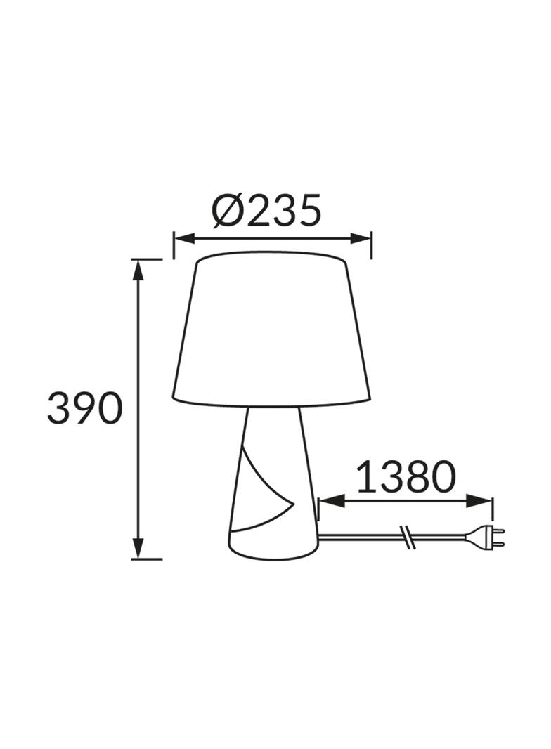 Lampka stołowa MAGDA E27 złoto/beżowa