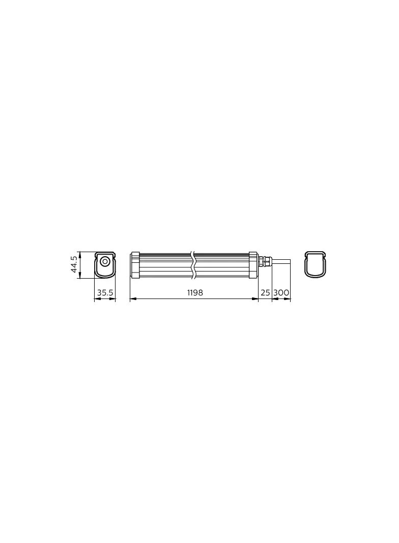 Oprawa hermetyczna PILA WT007C 38W 4800lm IP65 4000K barwa neutralna 48S/ 840 PSU L1200 PHILIPS