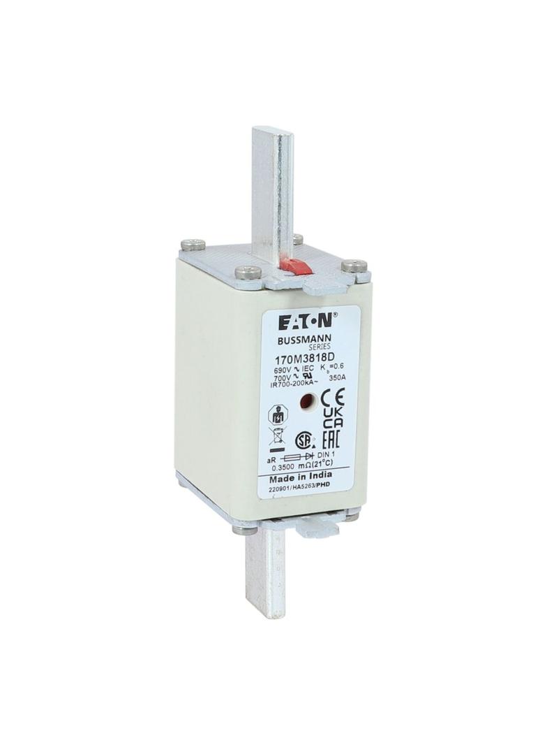 FUSE 350A 690V aR DIN 1 HSDNH Wkładka szybka 350A 690V aR DIN 1 podwójny wskaźnik 170M3818D EATON