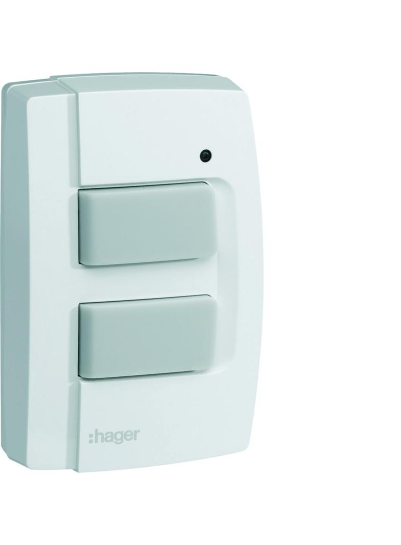 KNX q/e/s Natynkowy nadajnik radiowy 2-krotny IP55 TRE302 HAGER