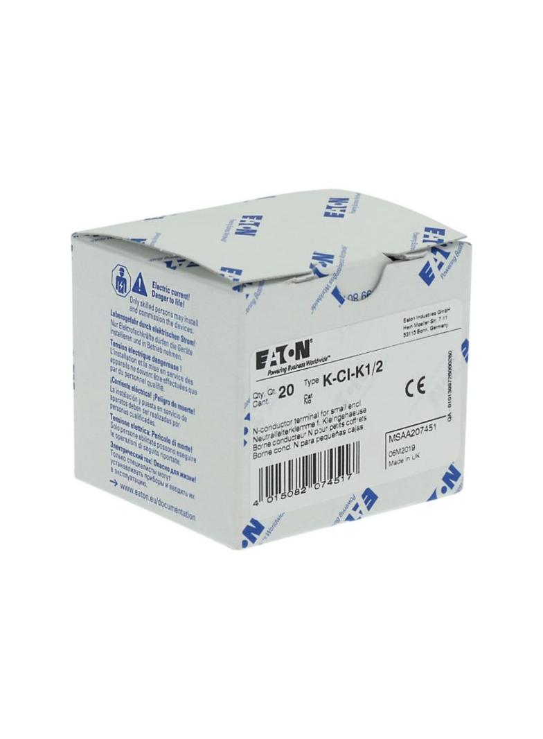 K-CI-K1/2 Zacisk przewodu zerowego do małej obudowy 207451 EATON