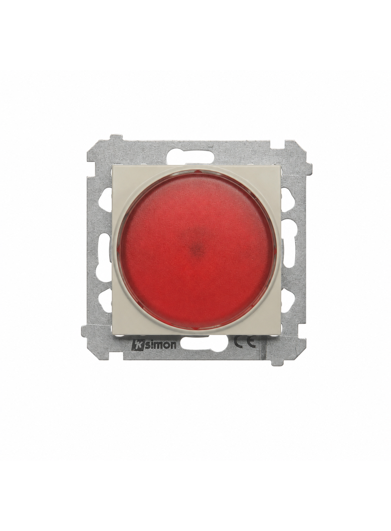 Simon 54 Sygnalizator świetlny LED czerwone światło kaszmir mat DSS2.01/42