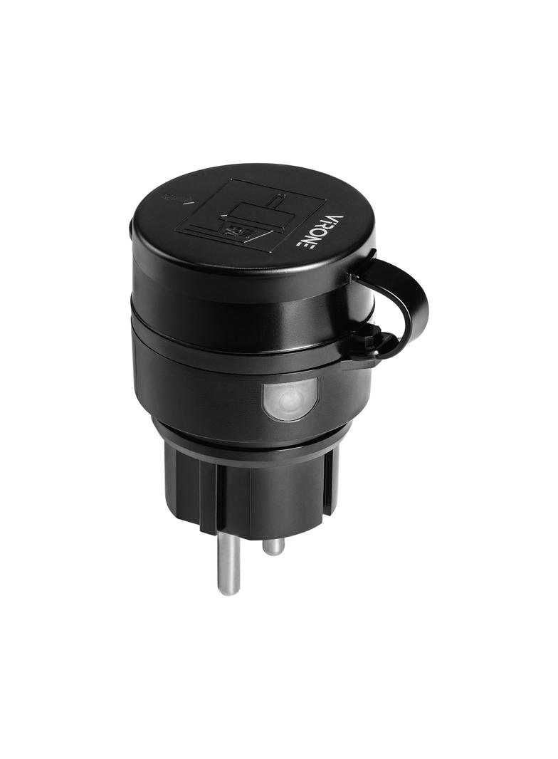 Zestaw bezprzewodowych gniazd MINI Schuko, sterowanych pilotem 2+1, 2300W, IP44 RS-7(GS) ORNO