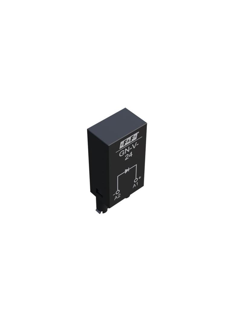 Moduł przeciwprzepięciowy do przekaźników z cewką 24V DC GN-V-24 F&F