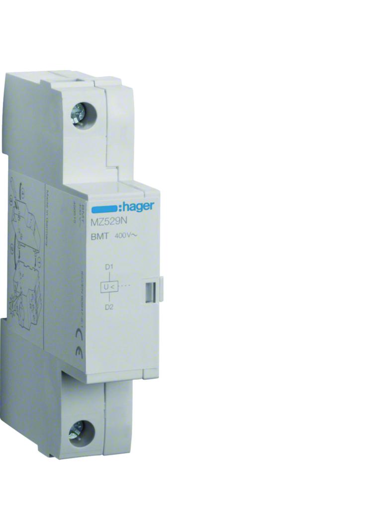 Wyzwalacz podnapięciowy do wyłączników silnikowych 400V MZ529N HAGER