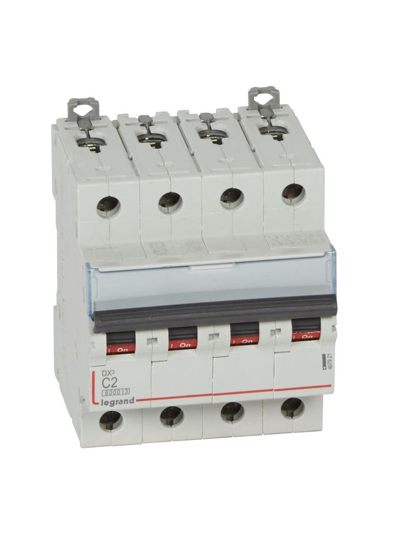 WYŁĄCZNIK NADPRĄDOWY S 304 4P C 2A 6000A SERII DX3, Legrand