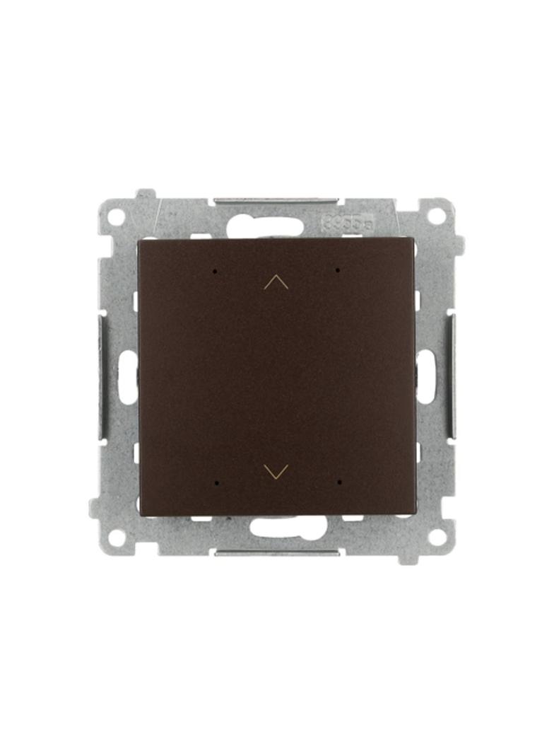 Simon 54 GO Sterownik przyciskowy do obsługi rolety żaluzji markizy firany sterowany smartfonem [WiFi] 2x5A 230V brąz mat DEZ1W.01/46 KONTAKT