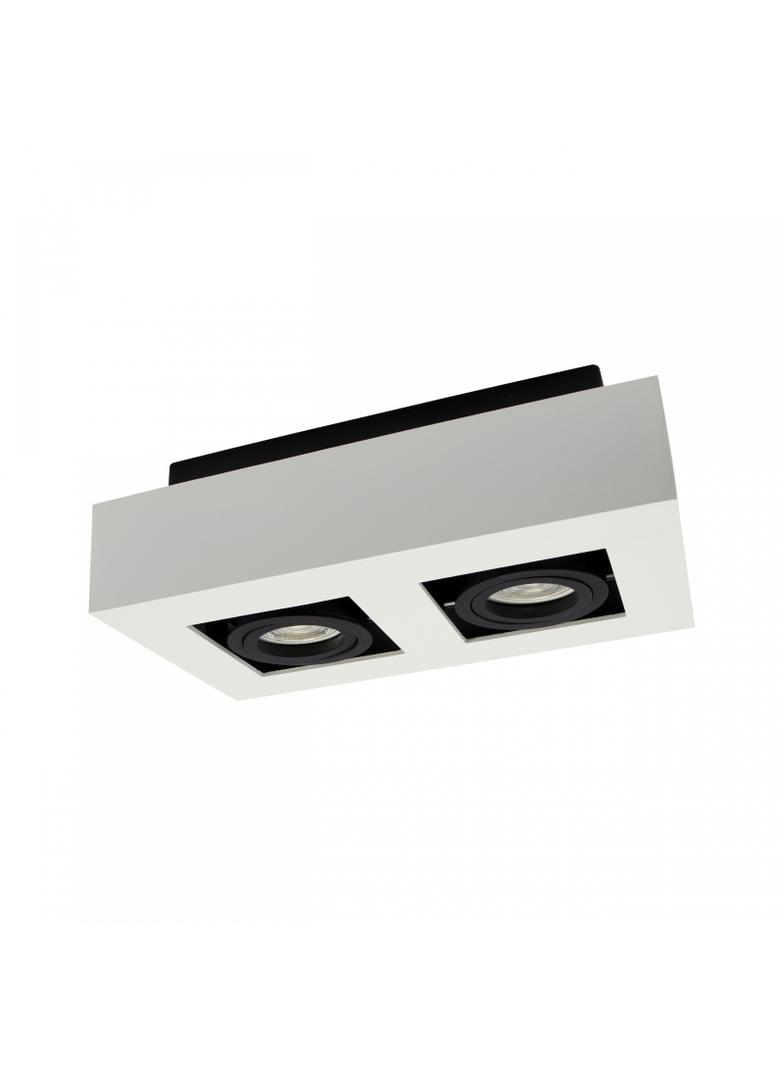 MIRORA GU10 X2 NATYNKOWA GU10 250V IP20 255X145X85 mm BIAŁY CZARNY prostokątna ruchoma