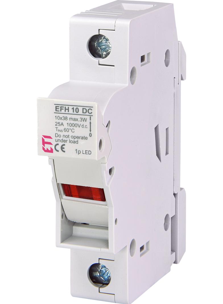 Podstawa bezpiecznikowa DC z adapterem EFH 10 DC 1P LED AD 002540511 ETI