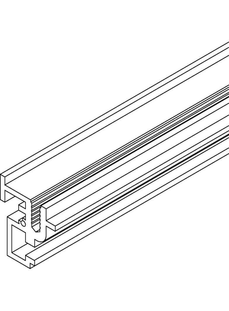 tehalit.AK Profil boczny dł. 2400mm aluminium AKZSP2400 HAGER