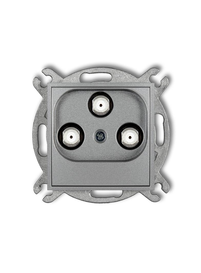 MINI Mechanizm gniazda multimedialnego 3F DATA (Vectra) srebrny metalik