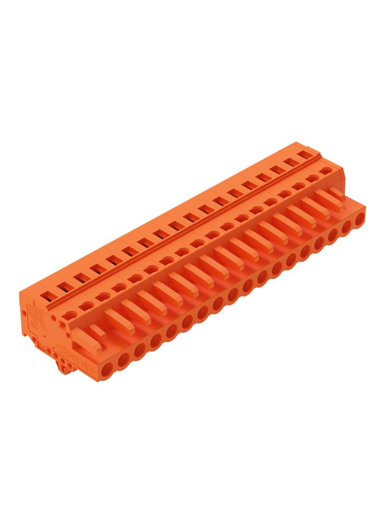 MCS-MIDI Classic gniazdo 18-bieg. pomarańczowe raster 5,08 mm /10szt./ WAGO