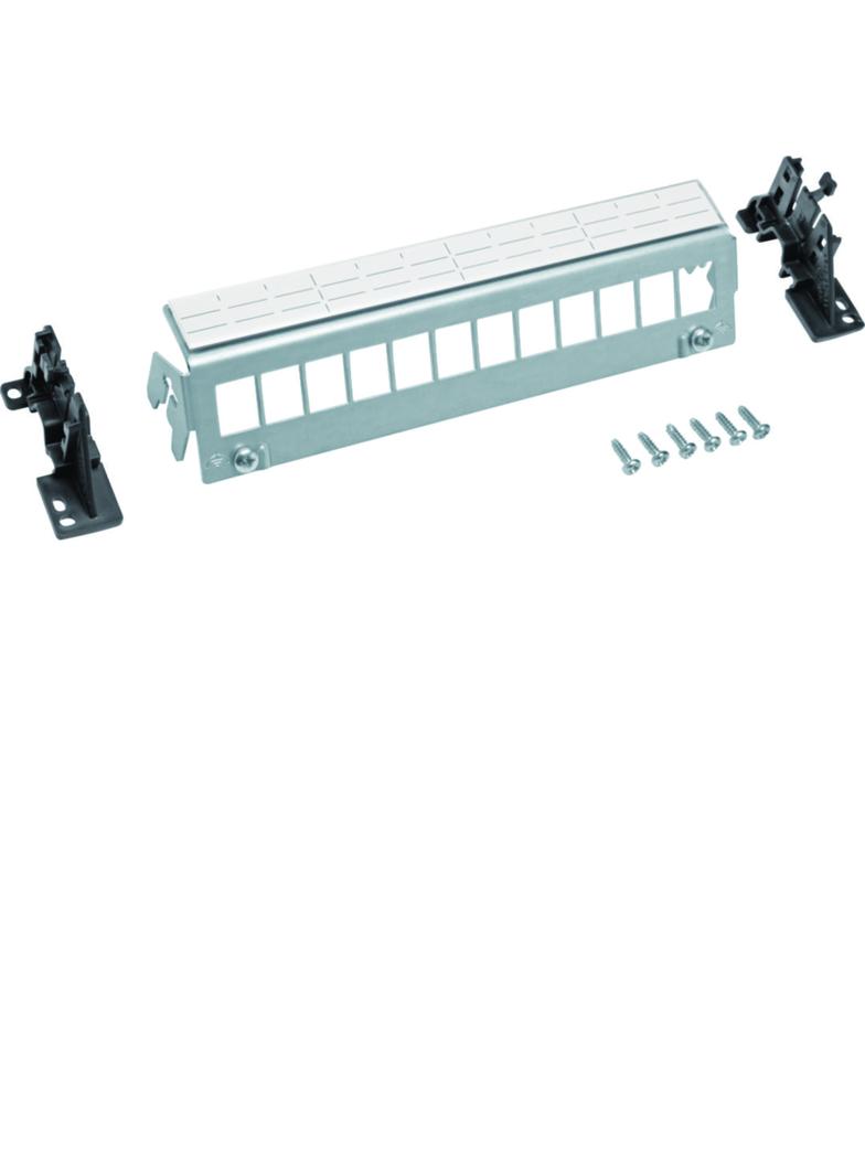 Patch Panel 12M Keystone bez modułów szyna TS lub płyta montażowa FZ12MK HAGER