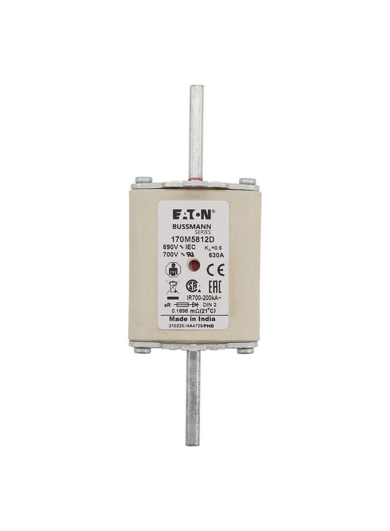 630A 690V aR DIN 2 HSDNH FUSE Wkładka szybka 630A AC 690V DIN 2 aR DIN IEC podwójny wskaźni 170M5812