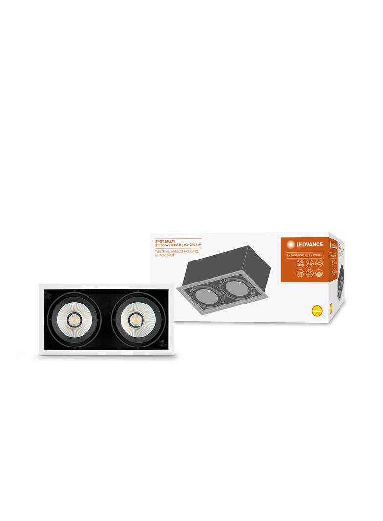 Oprawa SPOT MULTI 2x30W 3000K FL WT BK