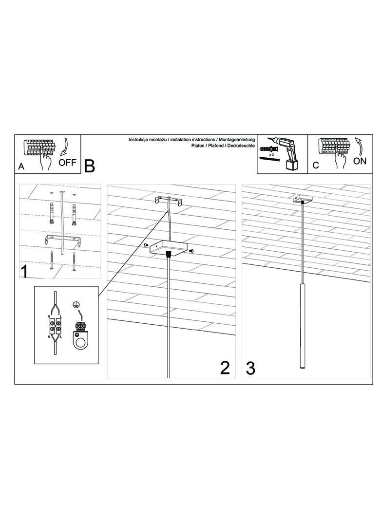 Sollux Lampa Wisząca PASTELO 1 chrom SL.1199