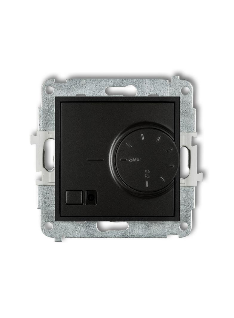 ICON Mechanizm elektronicznego regulatora temperatury z czujnikiem podpodłogowym czarny mat