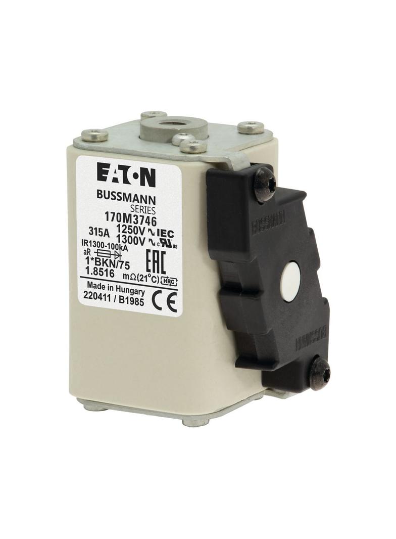 FUSE 315A 1250V 1*FKE/115AR CU Wkładka szybka 315A AC 1250V rozmiar 1 45x59x156 mm a 170M3746 EATON