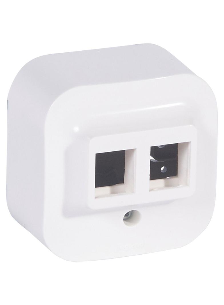 FORIX IP20 - ADAPTER KEYSTONE 2XRJ45 BIAŁY, Legrand