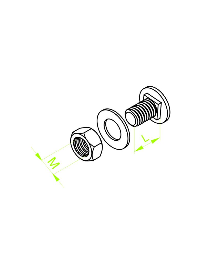 SGFM6×12 ŚRUBA Z ŁBEM GRZYBKOWYM