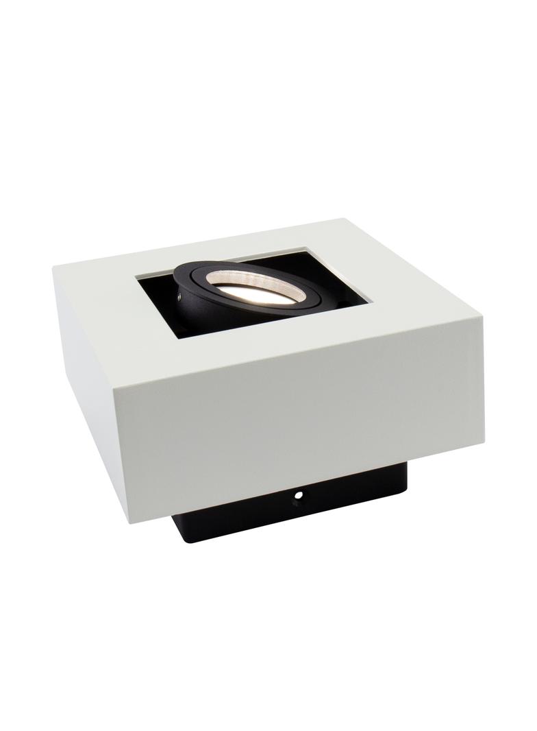 MIRORA GU10 NATYNKOWA GU10 250V IP20 145X145X85mm BIAŁY CZARNY kwadratowa ruchoma