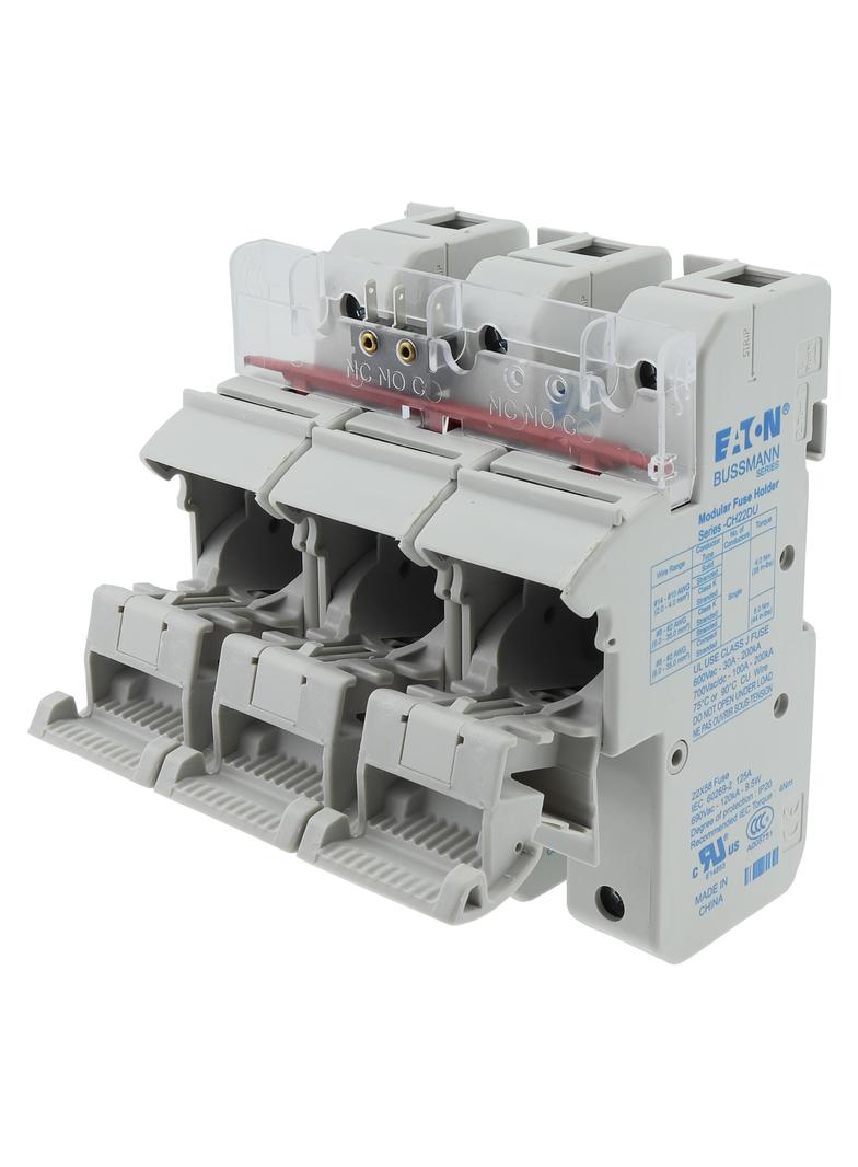 Podstawa bezpiecznikowa 22x58 3P 125A 690V AC mikroprzekaźnik CH223DMSU-F EATON