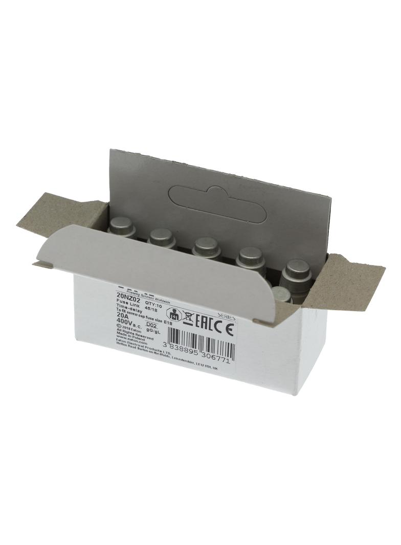 FUSE-D02 20A T GL/GG 400VAC E18 Wkładka D02 20A T GL/GG 400VAC E18 20NZ02 EATON