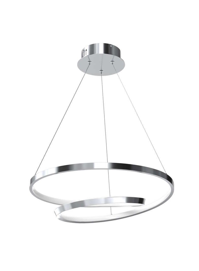 MILAGRO Lampa wisząca LUCERO CHROME 48W LED